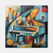 Magnet modern piano painting