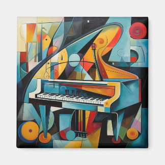 Magnet modern piano painting