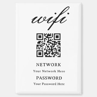 Magnet | Modern Wifi Password Network