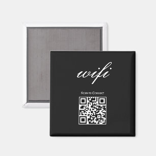 Magnet    Modern Wifi Qr Code 