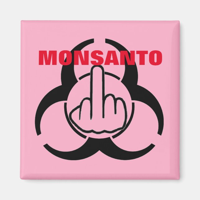 Magnet Monsanto Bio Hazard Flip (Front)