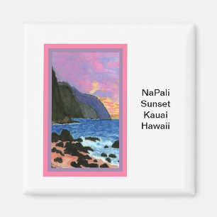 Magnet-NaPali Sunset, Kauai, Hawaii Magnet