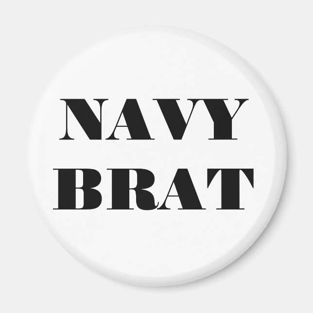Magnet Navy Brat (Front)