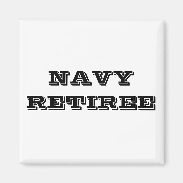 Magnet Navy Retiree (Front)