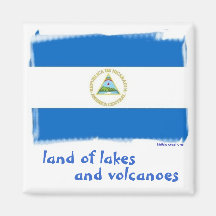 magnet - Nicaraguan flag