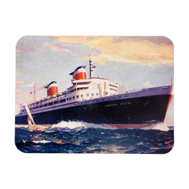 Magnet - Ocean Liners - SS United States (Horizontal)