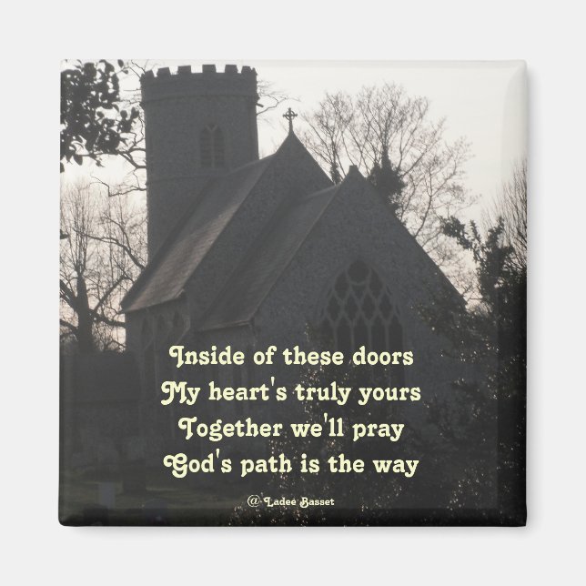 Magnet Ode To Pray By Ladee Basset (Front)