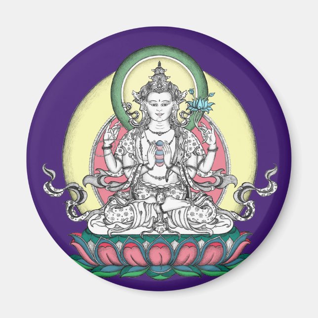 MAGNET of Chenrezig / Avalokiteshvara (Front)