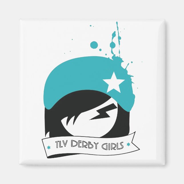 magnet - Official "TLV Derby Girls" Logo (Front)