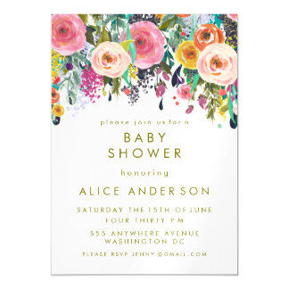 Floral Baby Shower Invitations amp; Announcements  Zazzle.com.au