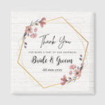 Magnet Personalised Wedding Favours Floral Theme<br><div class="desc">Magnet Personalised Wedding Favours Floral Theme,  this product is a thank you gifts or favours for guest in wedding event
easily customised the name of bride and groom and also the date</div>