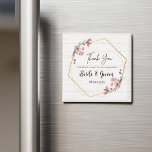 Magnet Personalised Wedding Favours Floral Theme<br><div class="desc">Magnet Personalised Wedding Favours Floral Theme,  this product is a thank you gifts or favours for guest in wedding event
easily customised the name of bride and groom and also the date</div>