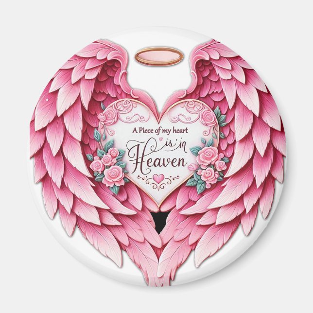 Magnet Pillow Memorial Heaven Mother (Front)
