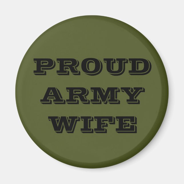 Magnet Proud Army Wife (Front)