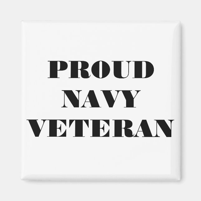 Magnet Proud Navy Veteran (Front)