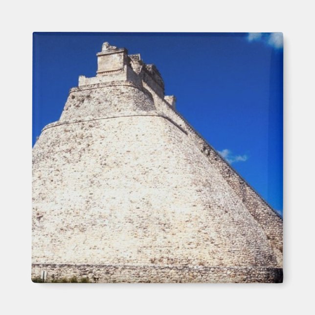 Magnet-Pyramid of the Magician - Uxmal, Mexico Magnet (Front)