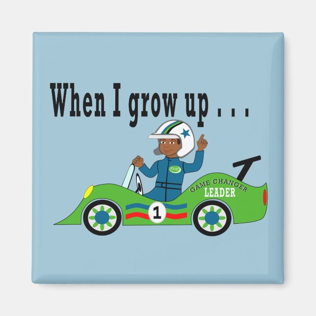 Magnet Race Car Driver (Front)