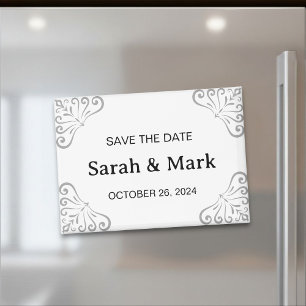 Magnet Save the Dates - Modern White Design