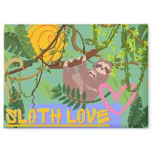 Magnet Sloth Love, Adorable Sloth in Tree