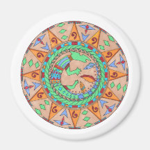 Magnet, southwestern native american mandala