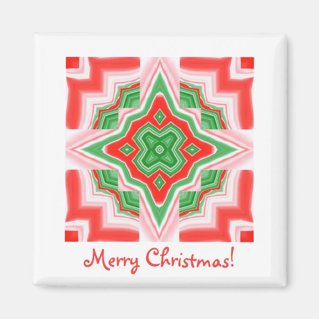 Magnet Square- Christmas Star (Front)