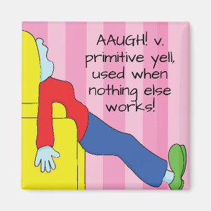 Magnet Square Mum's Primitive Yell