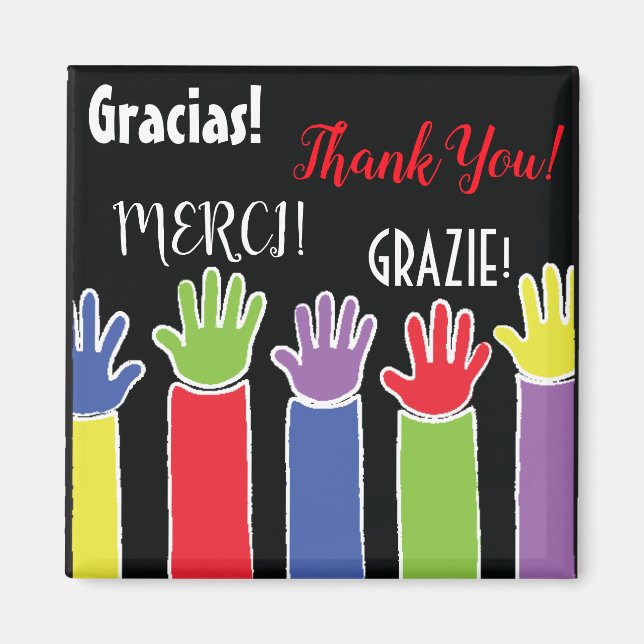 Magnet Square Thanks A Lot Magnet (Front)