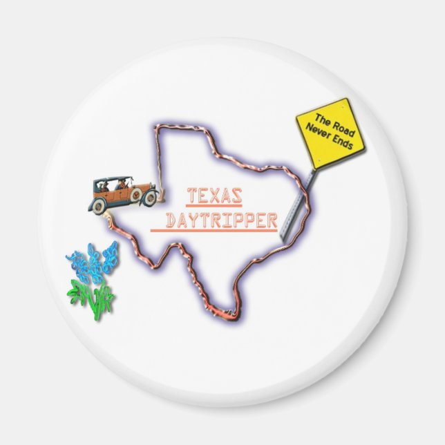Magnet-Texas Daytripper Logo Magnet (Front)