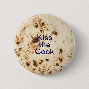 Magnet Tortilla flour kitchen 6 Cm Round Badge