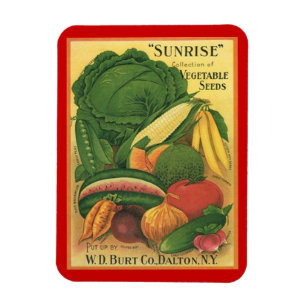Magnet Vintage Antique Garden Seed Packet Heirloom