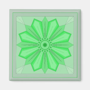 Magnet with an art of flower