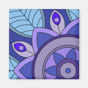 Magnet with an art of flower
