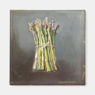 Magnet with asparagus