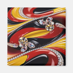 Magnet with Belgian Colours Design