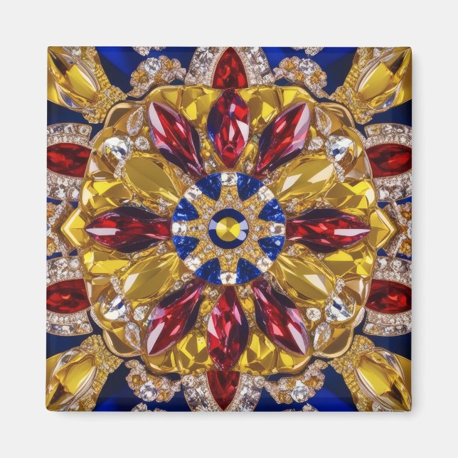 Magnet with Colombia Colours Design (Front)