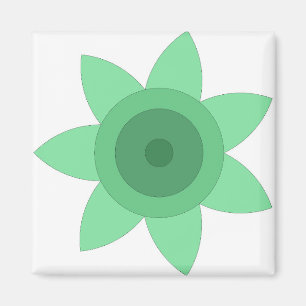 Magnet with creative art of flower