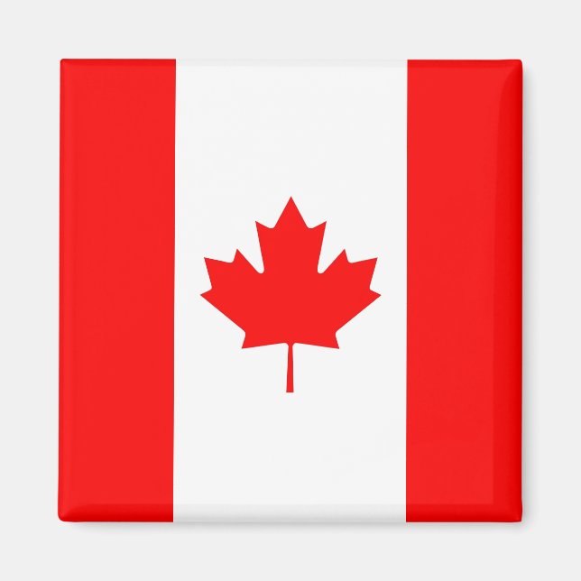 Magnet with Flag of Canada (Front)