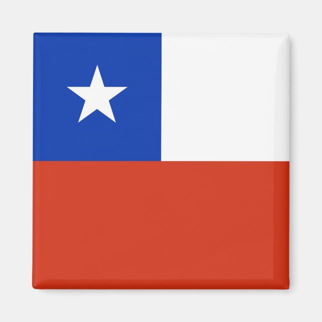 Magnet with Flag of Chile (Front)