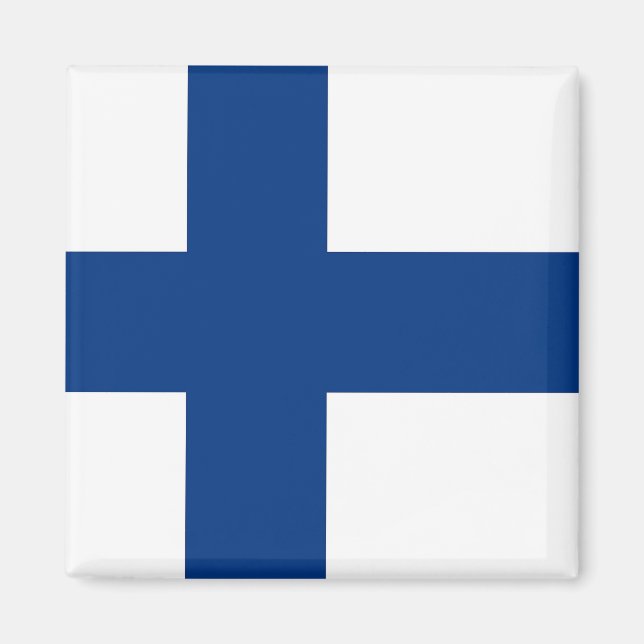 Magnet with Flag of Finland (Front)