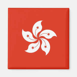 Magnet with Flag of Hong Kong, China