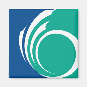 Magnet with Flag of Ottawa, Canada