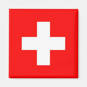 Magnet with Flag of Switzerland