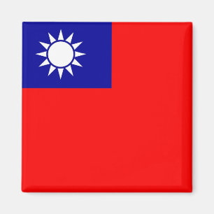 Magnet with Flag of Taiwan