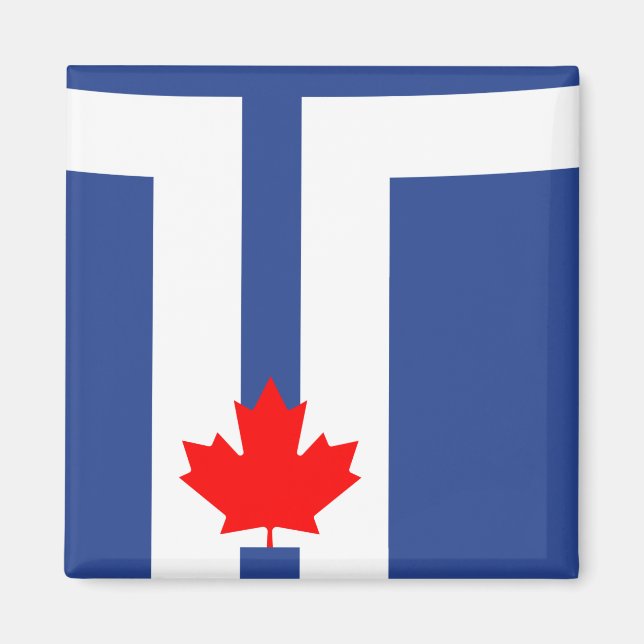 Magnet with Flag of Toronto, Canada (Front)