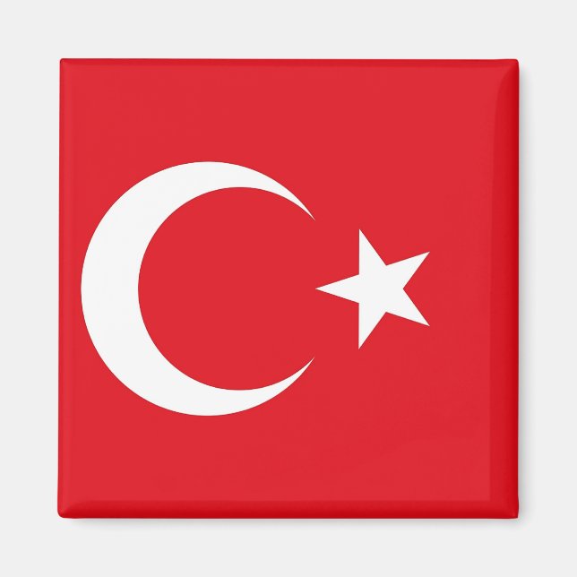 Magnet with Flag of Turkey (Front)