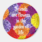 Magnet with flowers for friends