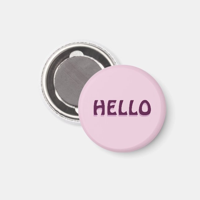 MAGNET WITH HELLO (Front/Back)