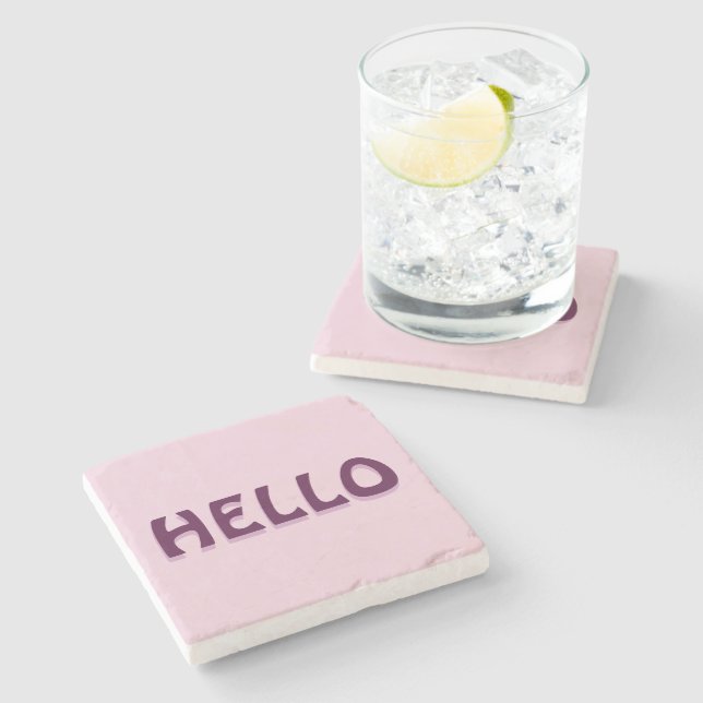 MAGNET WITH HELLO STONE COASTER (Side)