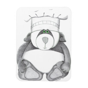 Magnet with Panda Bear Picture