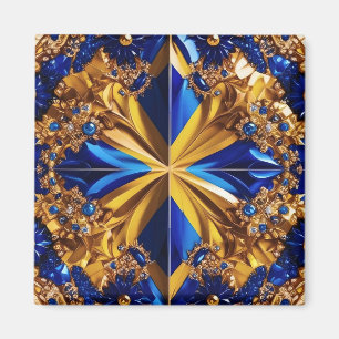 Magnet with Sweden Colours Design